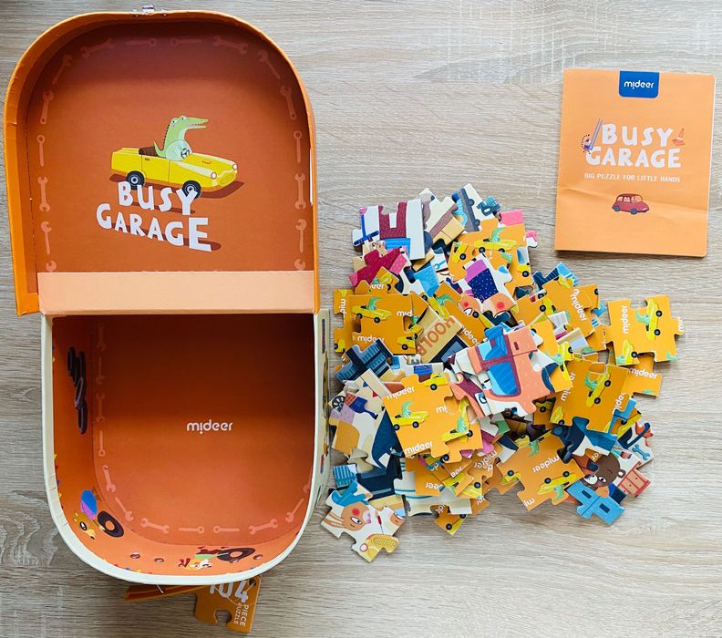 Пазл картонний у валізці MiDeer Гараж, 104 елементи (MD3078), вік 4+