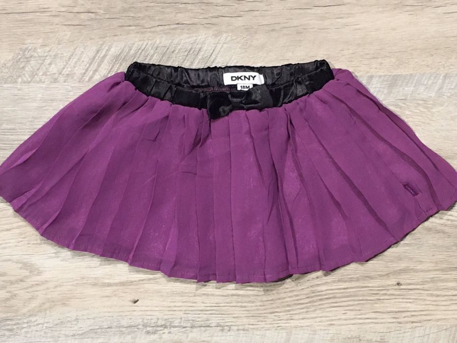 DKNY spódniczka plisowana 80 86 fioletowa j tutu j nowa śliwka cz