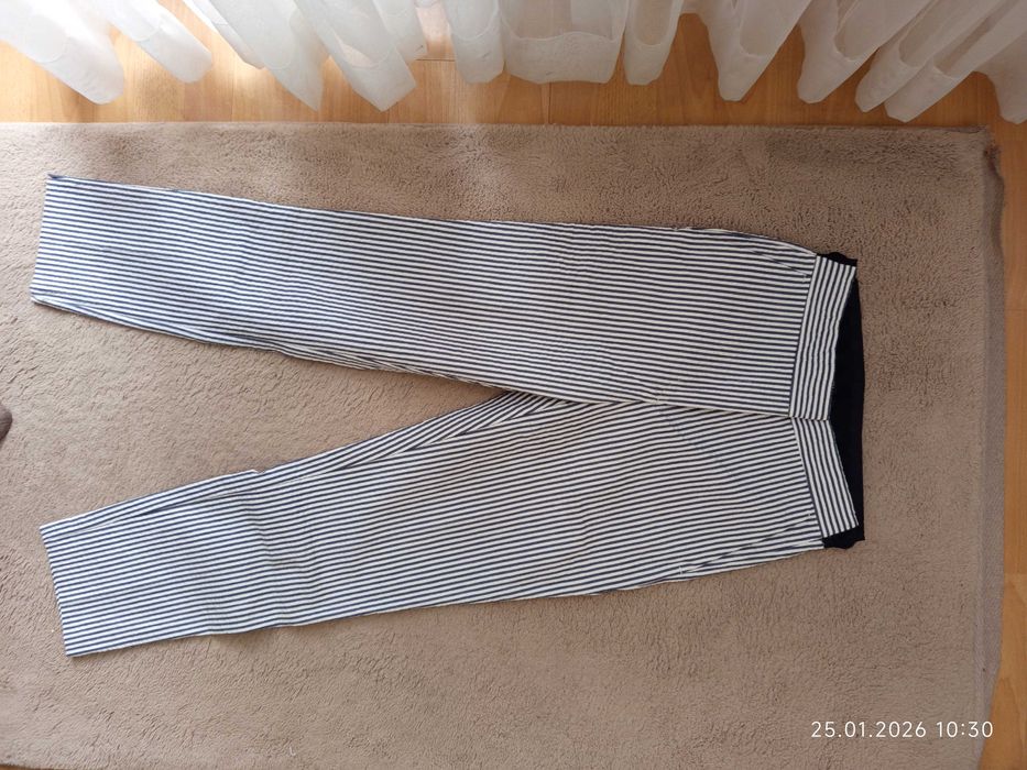 Spodnie Cygaretki damskie Zara w paski 38