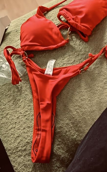 Яскраве червоне нове міні бікіні купальник жіночий новий дуже якісний