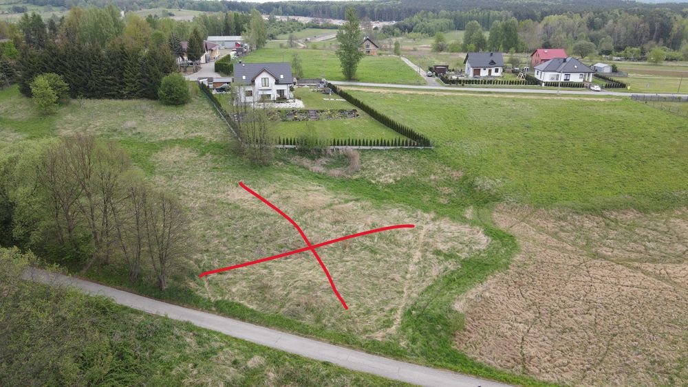 Działka budowlana 2700 m² – Grojec k. Alwerni | spokojna okolica