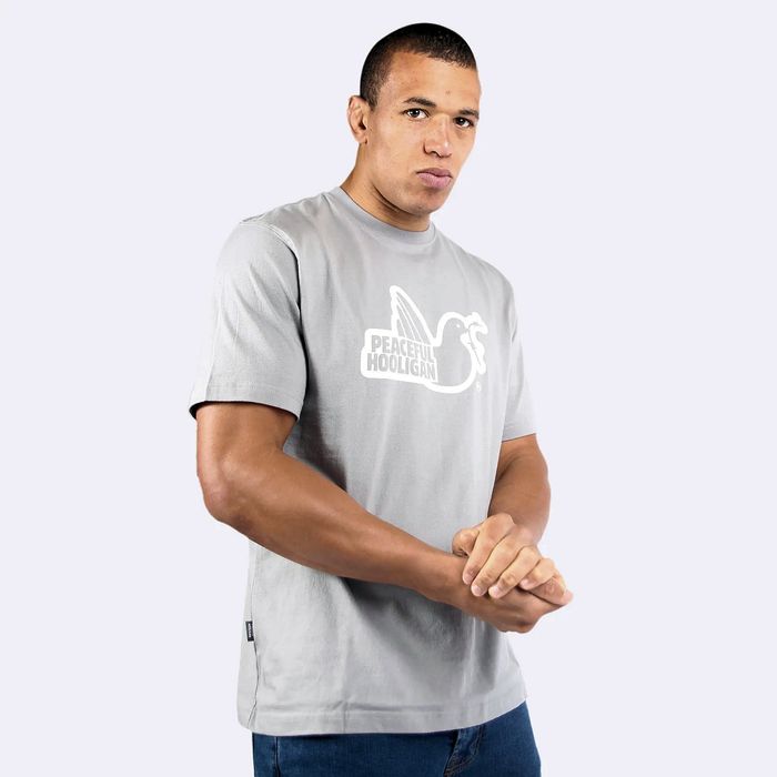 Peaceful Hooligan / Outline Dove T-Shirt / Chiseled Stone