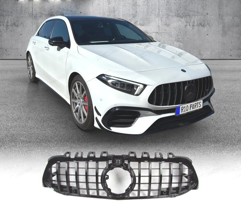 GRELHA MERCEDES CLASE A W177 V177 18-22 LOOK AMG GT PRETO BRILHANTE