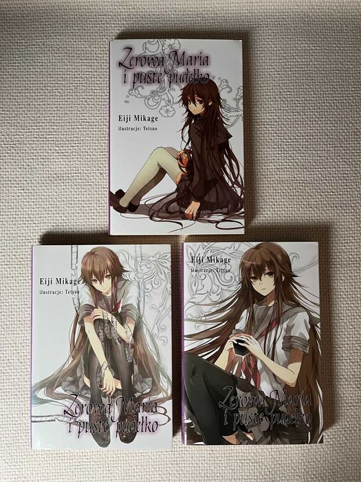 książki light novel zerowa maria i puste pudełko tomy 3, 5, 6 LN