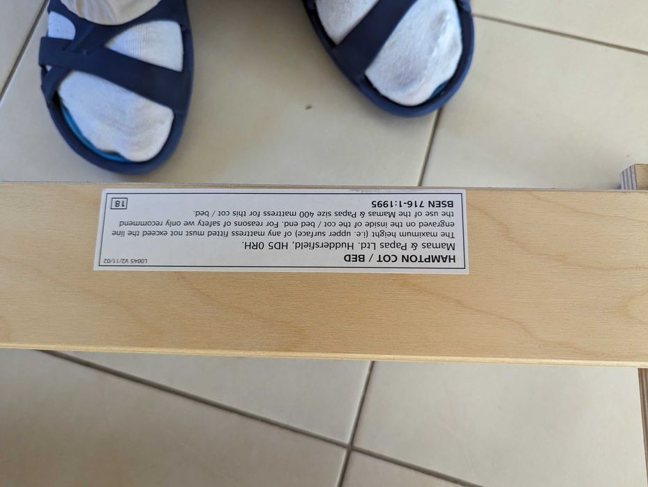 Drewniane Łóżeczko Mammas and Papas dziecięce 140*70- transformers