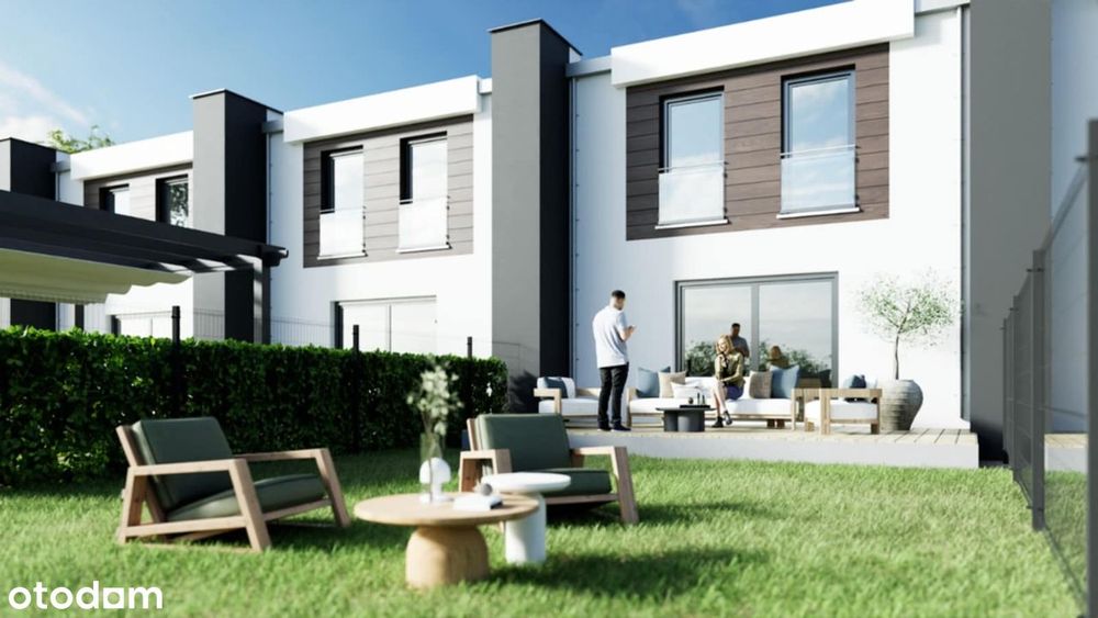 Energooszczędny dom 113m2, 4 pokoje. Kostka, 4 miejsca parkingowe.