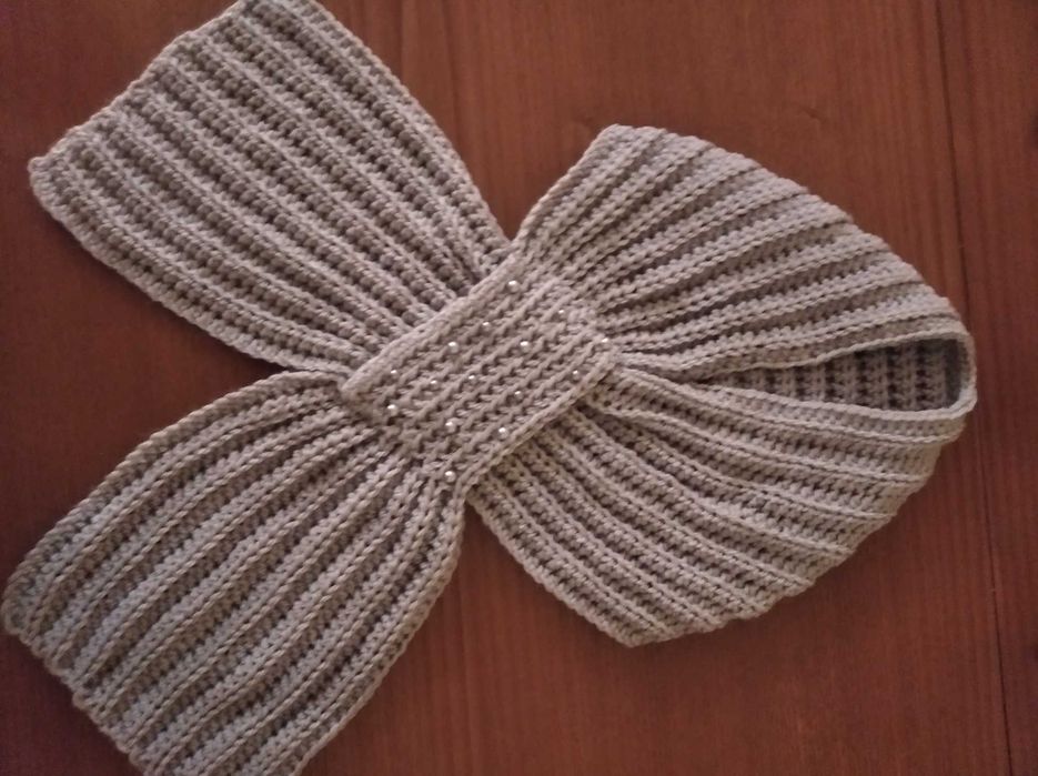 Golas de lã em crochet