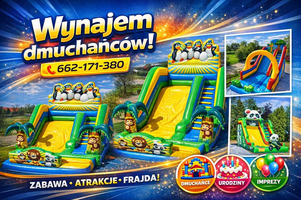 Zjeżdżanie Dmuchane - Wynajem