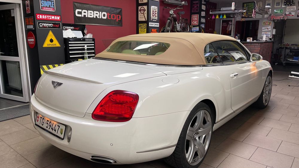 Bentley Continental Cabrio Maserati Aston Martin dach szyba naprawa