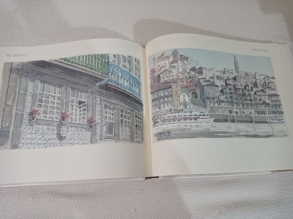 Espírito do Porto - aguarelas de Vasco d'Orey Bobone