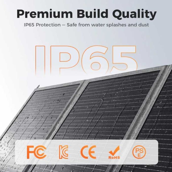 Painel Solar Dobrável 400W 41V - 48.4V Monocristalino IP65
