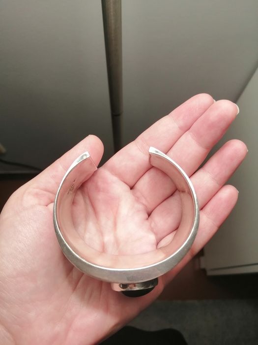 Pulseira larga de prata 925