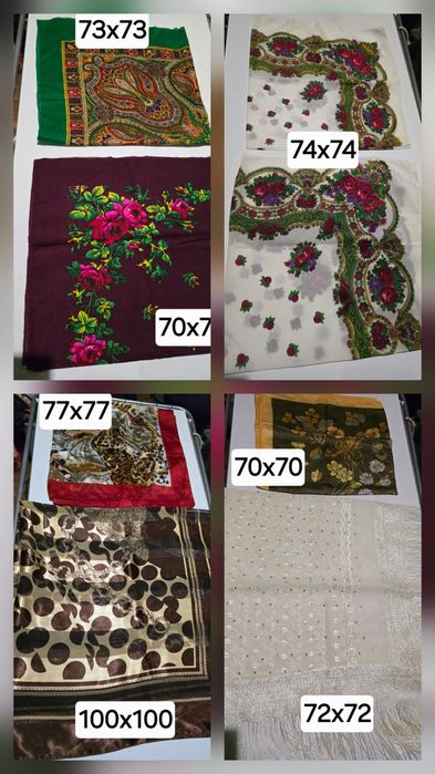 Хустки жіночі різні