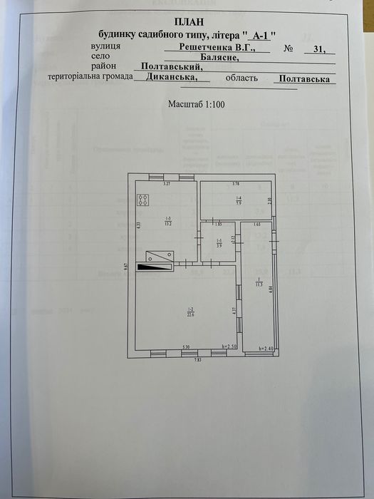Будинок в Диканському район, с.Балясне, Полтавщина