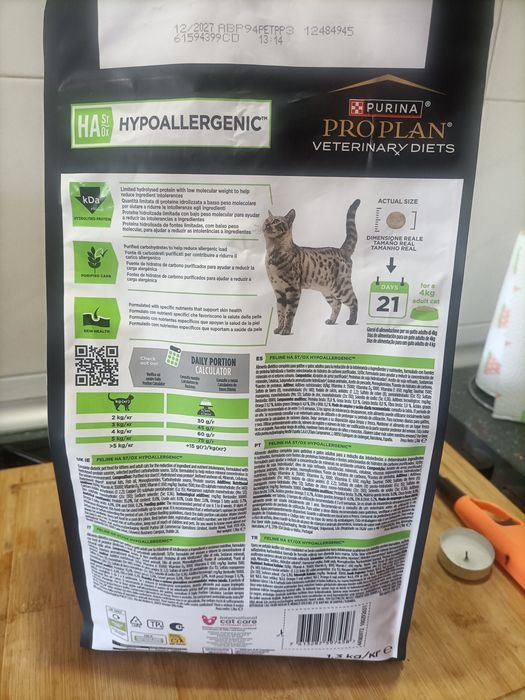 Ração para gato Hipoalergenica
