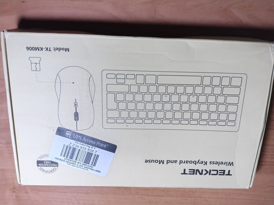 Набір бездротової клавіатури та миші Tecknet, мишка, клавіатура