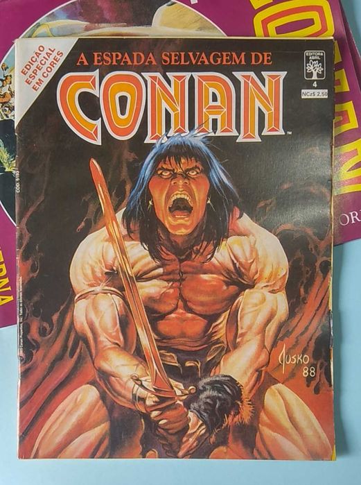 7 Revistas CONAN SAGA, ESPADA SELVAGEM, CONAN em CORES formato A4