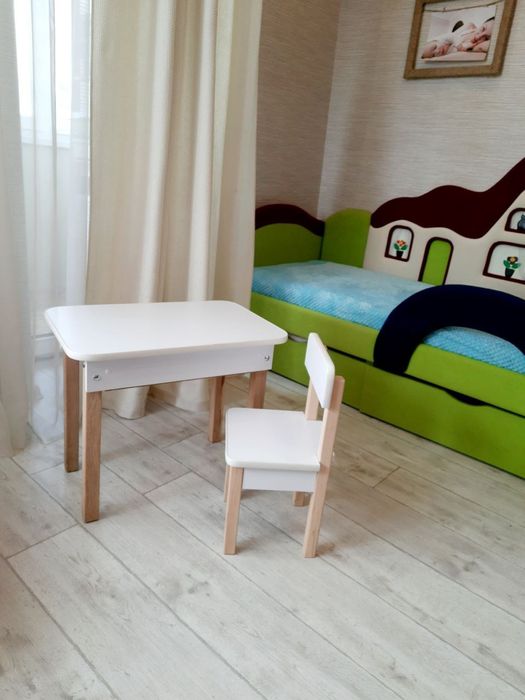 Дитячий столик та стільчик столик и стульчик с нишей стол и стул парта