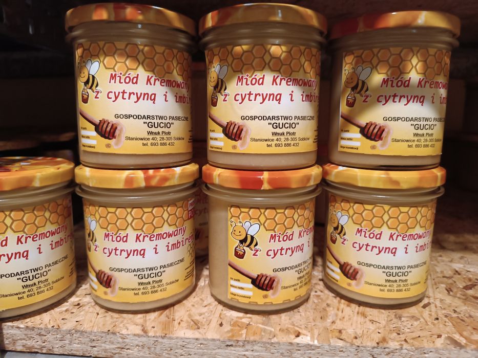 Miód kremowany z cytryną i imbirem