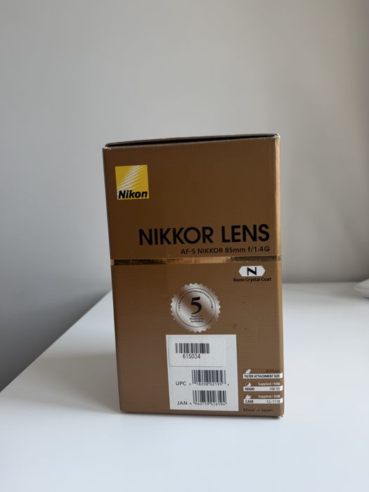 Об’єктив Nikon AF-S NIKKOR 85mm f/1.4G (стан новий)