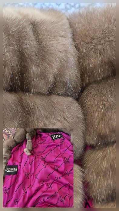 Бренд соболь тор тора жилет шуба не норка норкова Італія  96 см