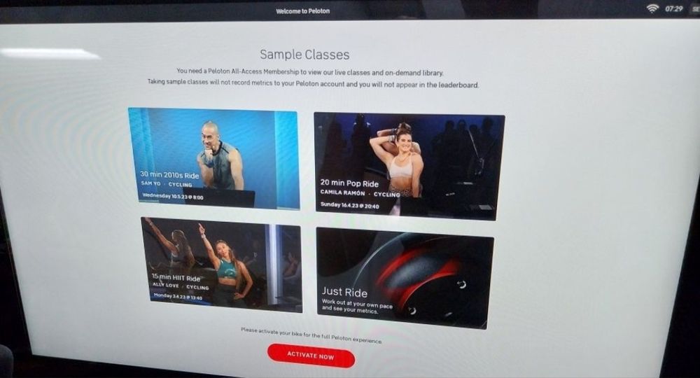 JAK NOWY ! Rower spiningowy PELOTON, ekran 22 cale, NETFLIX