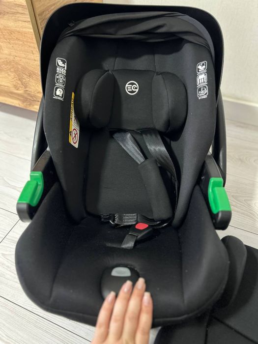 Автокрісло + 2 адаптери  El Camino i-FIX ME 1110 Moon Black