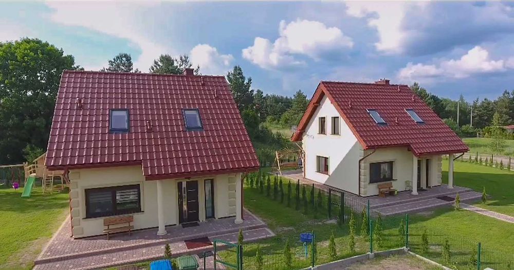 LUKSUSOWE domek domki nad jeziorem z klimatyzacją Mazury