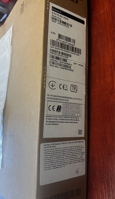 Ноутбух ACER Extensa 15 EX215-55-39A6