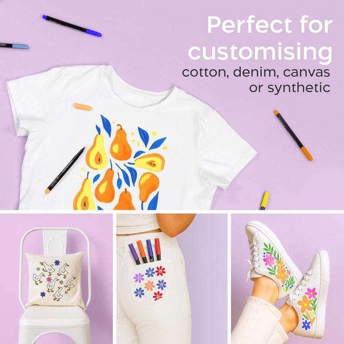 Фломастери текстильні Zenacolor 24шт.