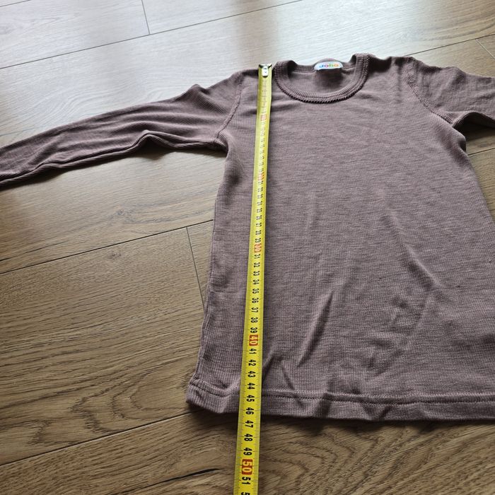 Bluzka koszulka joha wełna merino wool jedwab seide silk 116 122