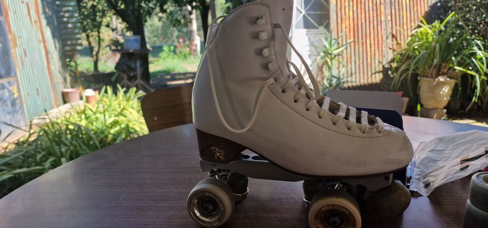 Patins profissionais de patinagem artista