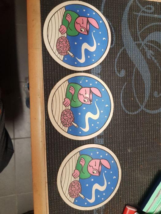 The buldog Amsterdam wafle podkładki coffe shop