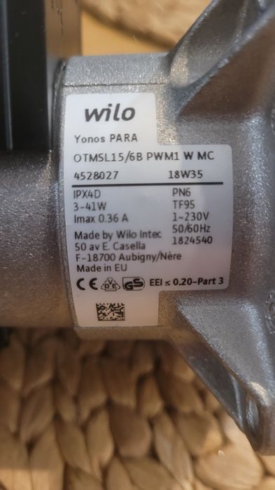 Pompa vilo pieca eccodens