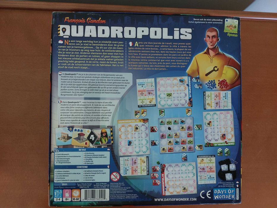 Quadropolis (Board Game, Jogo de Tabuleiro)
