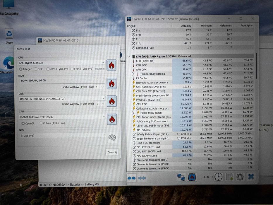 ASUS TUF FX505DT-AL086T (Po Serwisie!)