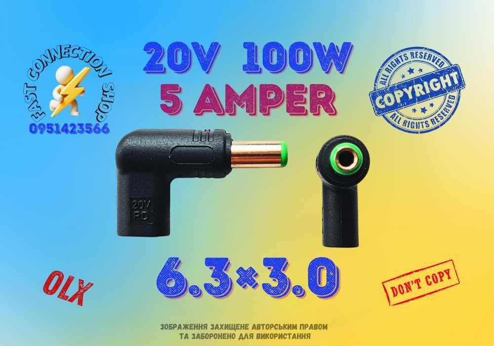 6.0×3.7 for Asus Tuf Gaming 20V 100W USB C DC блок живлення ноутбука