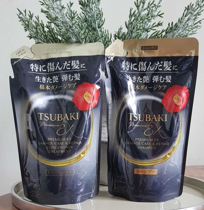 Shiseido, Tsubaki, Premium EX Damage Care & Repair, Szampon i Odżywka