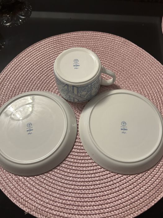 Boro filizanka ze spodkami szwedzka