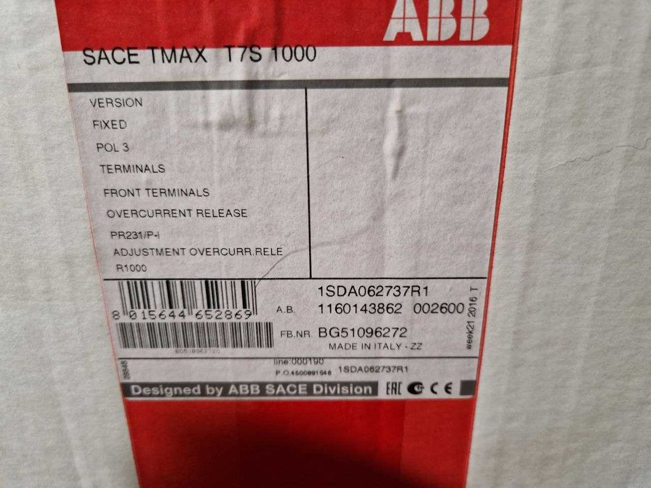 ABB 630A Tmax T5N 1SDA054396R1