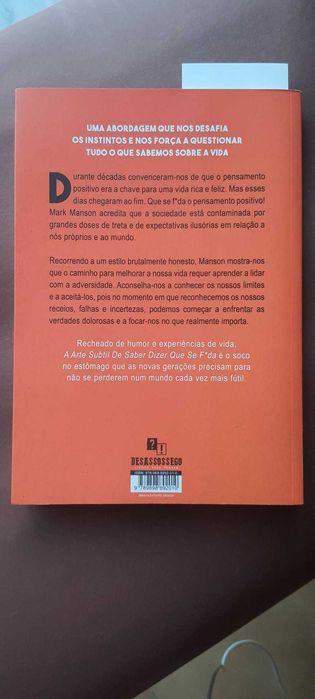 A Arte Subtil de Saber Dizer Que Se F*da – Mark Manson (2018)