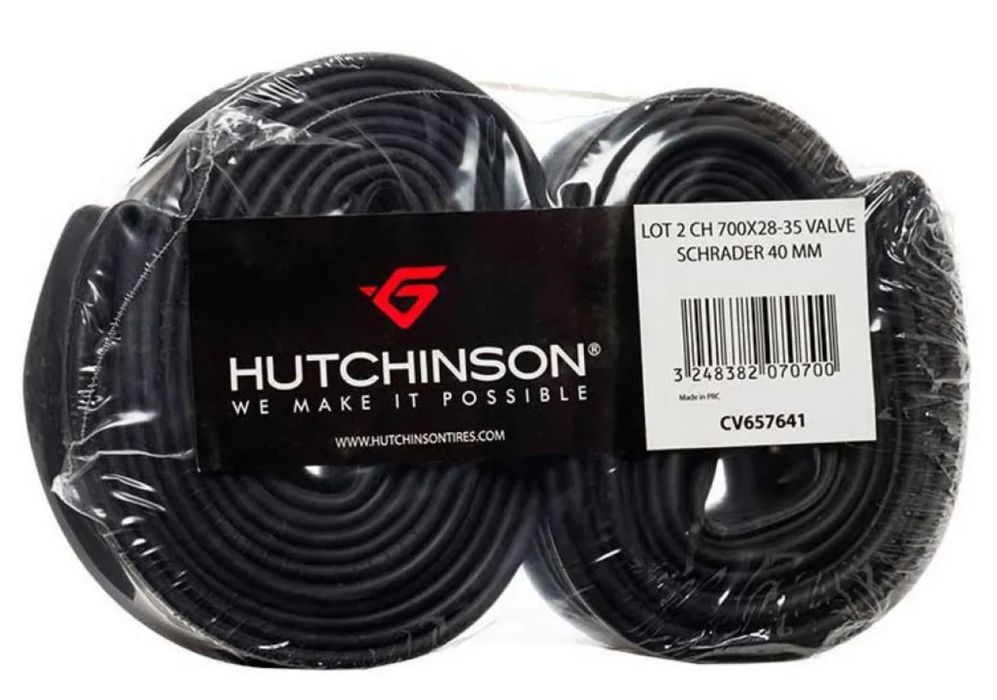 Hutchinson Câmara de ar Standard City Schrader 40 mm 2 unidades Novas