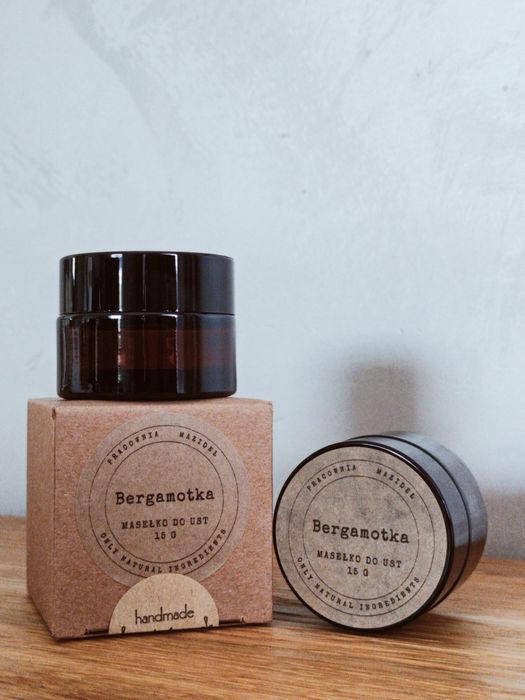 Masełko do ust Bergamotka lub Pomarańcza & cynamon 15 g