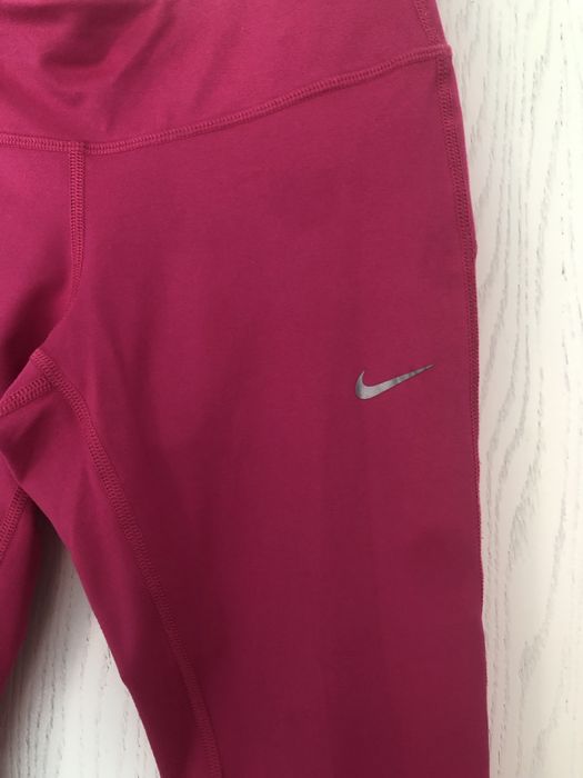 Różowe leginsy sportowe 3/4 nike
