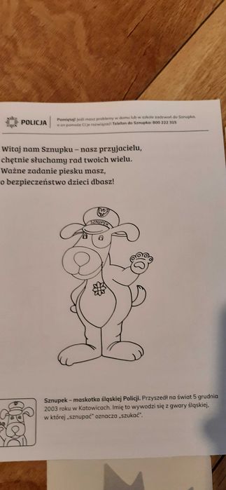 gadżety dla dziecka kolorowanki , odblask jojo policja