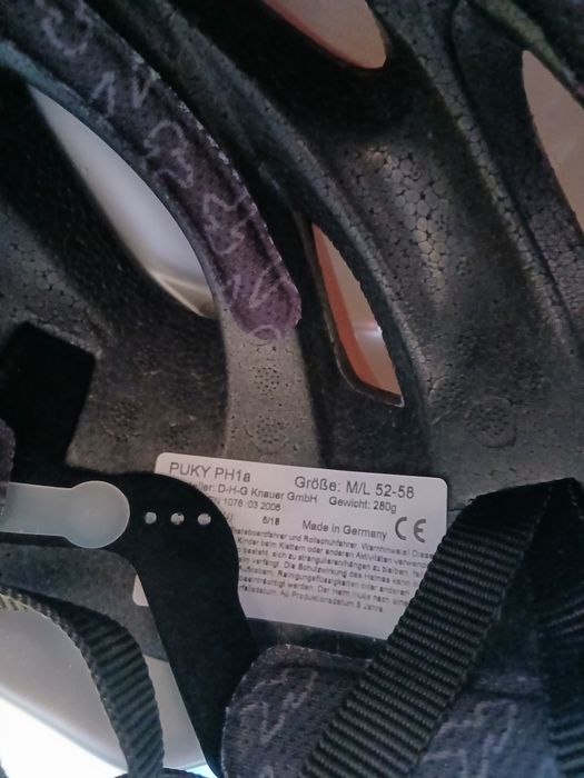 Nowy kask rowerowy puky rozmiar 52-58cm