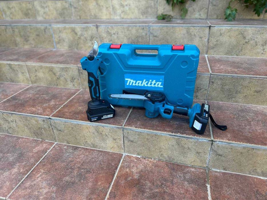 Набор инструментов цепная пила + секатор аккумуляторный Makita Макита