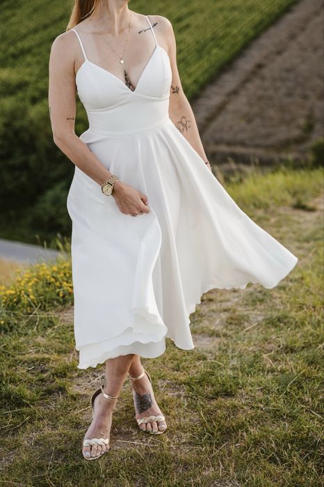 Suknia ślubna biała rozmiar S