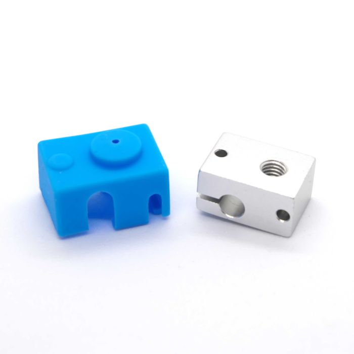 Blok grzejny drukarki 3d (heatblock) z osłoną silikonową E3D V6 - nowy