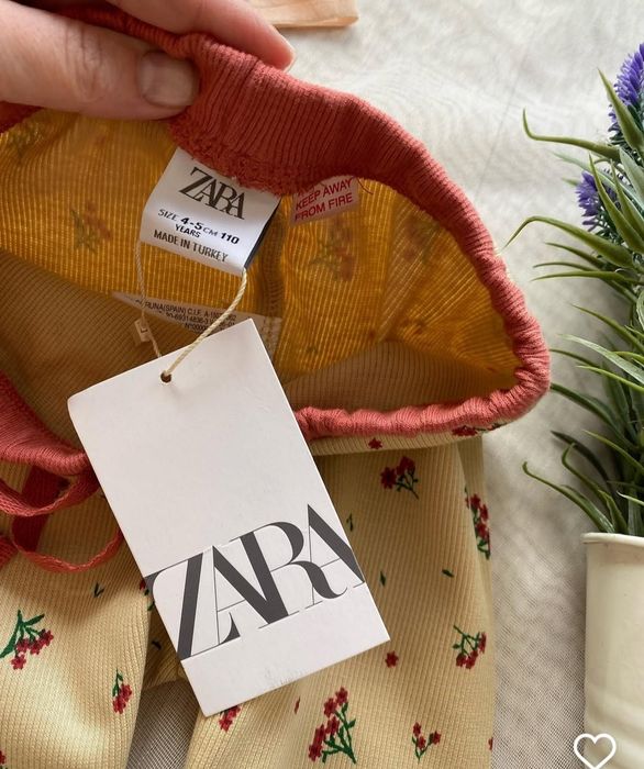 Костюм zara, лосіни zara, реглани лонгслів zara 4-5 років на дівчинку